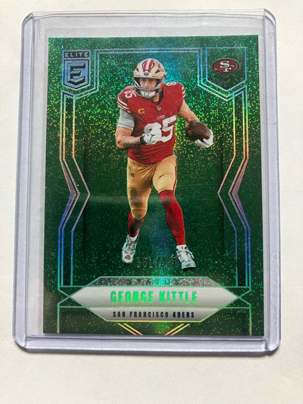 2025 George Kittle San Francisco 49ers Green Prizm Football Card